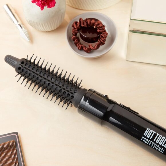 Pro Artist Hot Air Styling Brush | Style, Curl and Touch Ups 1” Black - Picture 6 of 6